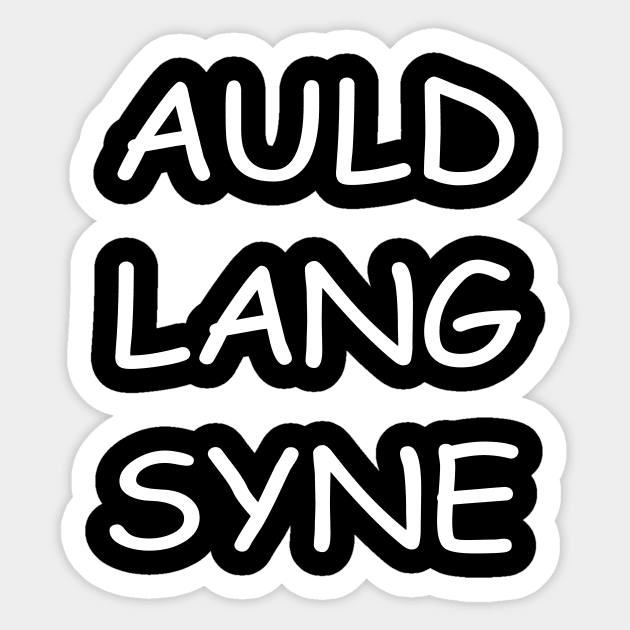 Auld Lang Syne, transparent Sticker by kensor